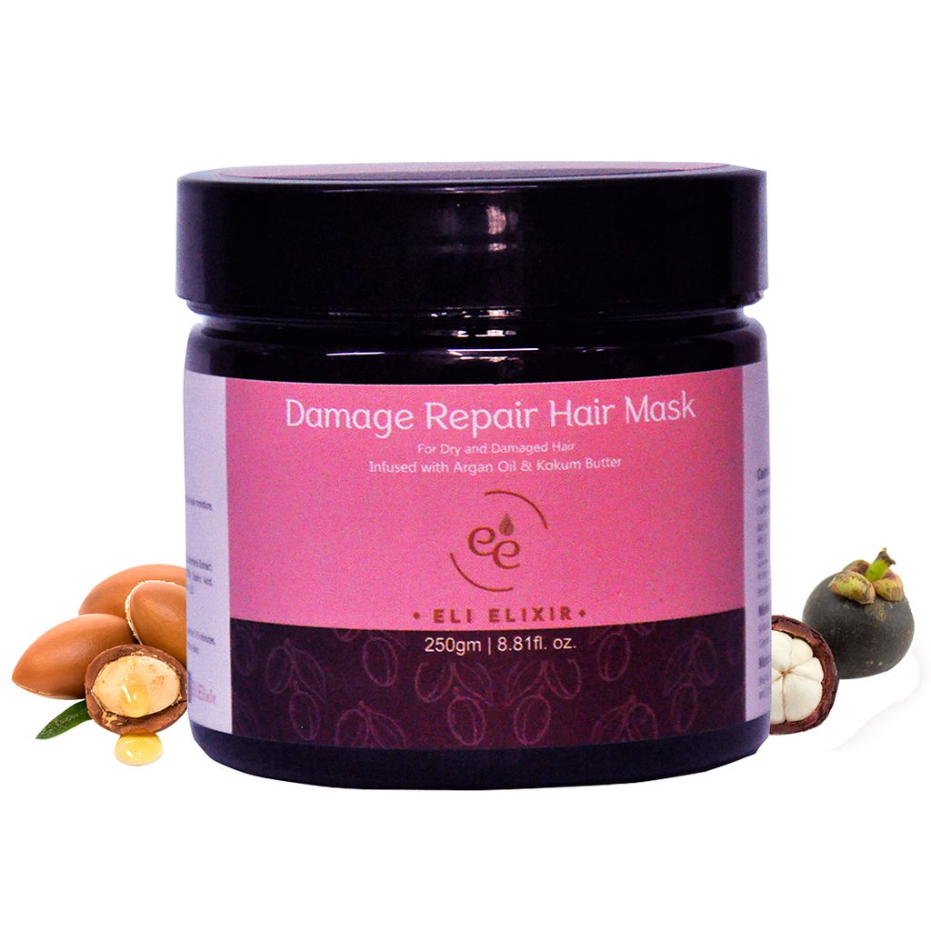 Intensive Damage Repair Hair Mask: Restore Softness and Shine to Damaged Hair with Rich Conditioning Ingredients - ELI ELIXIR