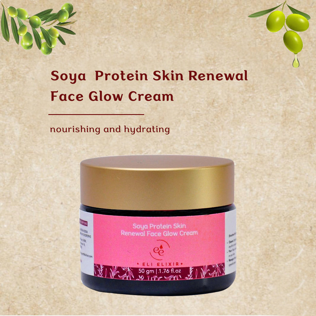 Soya Protein Skin Renewal Face Glow Cream - ELI ELIXIR